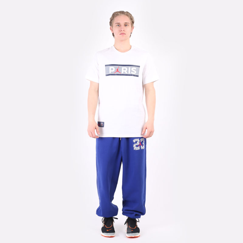 Мужская футболка Jordan Paris Saint-Germain Wordmark Tee (DB6510-051)  - цена, описание, фото 6